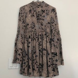 Free People Floral Tunic Top
